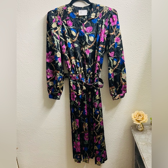 🌸 Vintage Floral Midi Dress – ORITE – Size 15/16 (Fits M–L) 🌸 - Picture 6 of 8